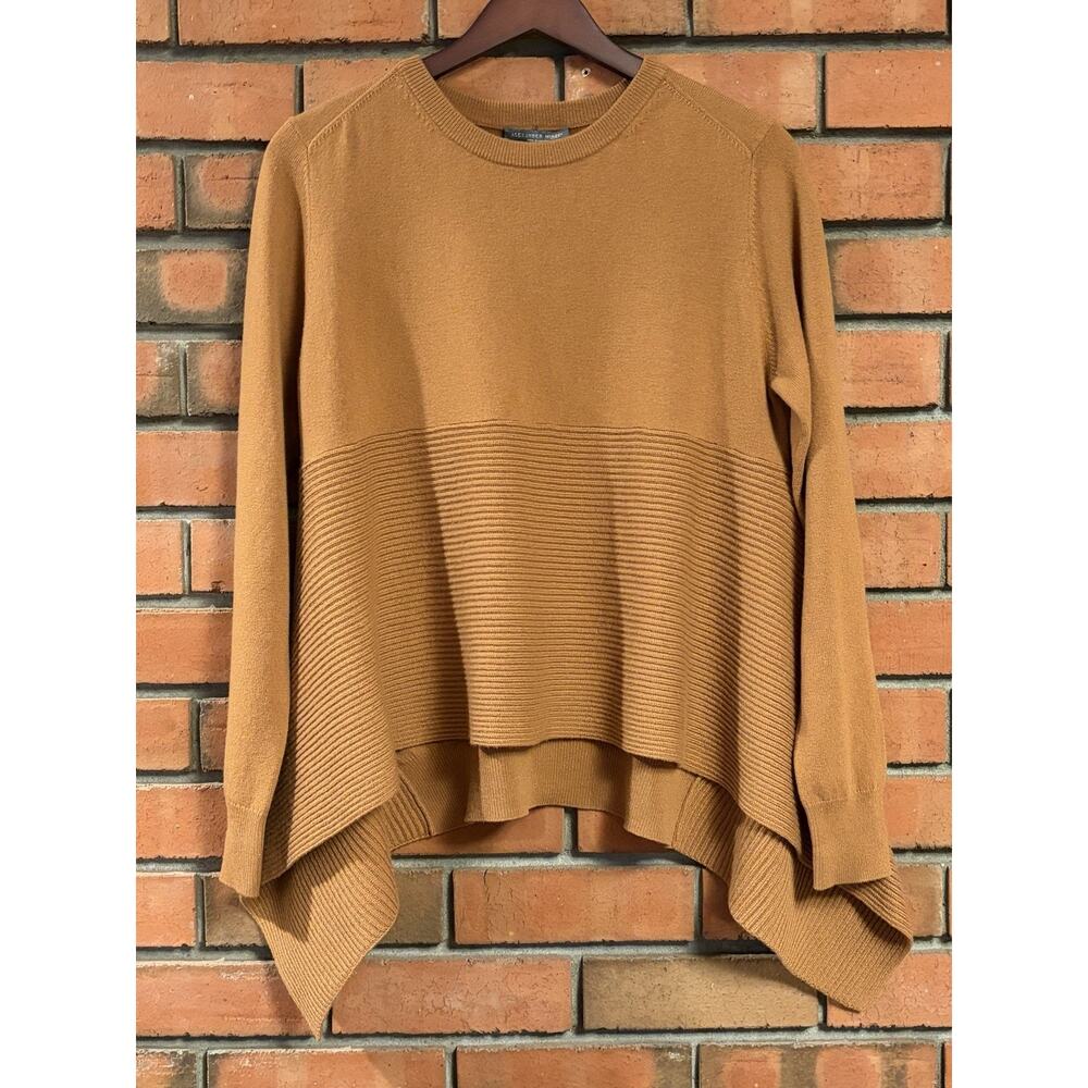 Alexander McQueen Knit Sweater Women’s M Brown Asymmetrical Hem Made England